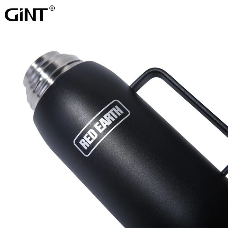 Black White Outdoor Large Double Wall Stainless Steel Modern Thermal Water Flask