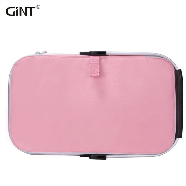 Insulated Picnic Basket Outdoor Foldable Cooler Basket Collapsible Picnic Lunch Cooler Bag